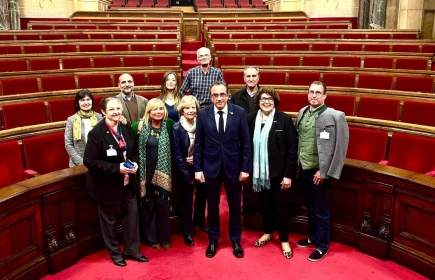 Visita institucional del Rotary Club Barcelona Alba al Parlament de Catalunya