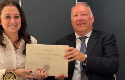 El magistrat Manel Díaz Mullor, va ser el convidat de la darrera reunió del Rotary Cambrils.